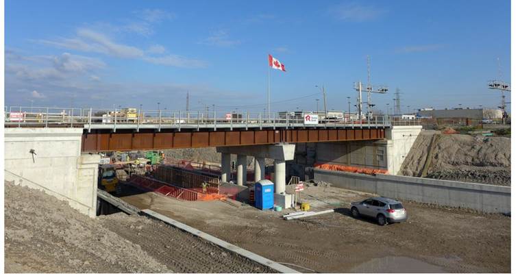 yhe Expansion of the Centennial Parkway Bridge in Stoney Creek.