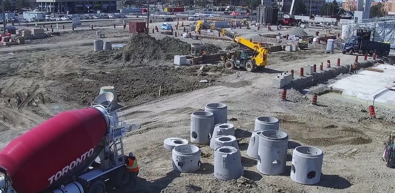 Concrete pour