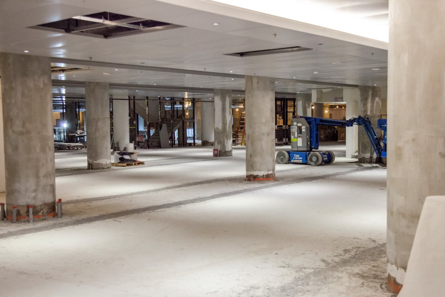 construction at bay concourse continues