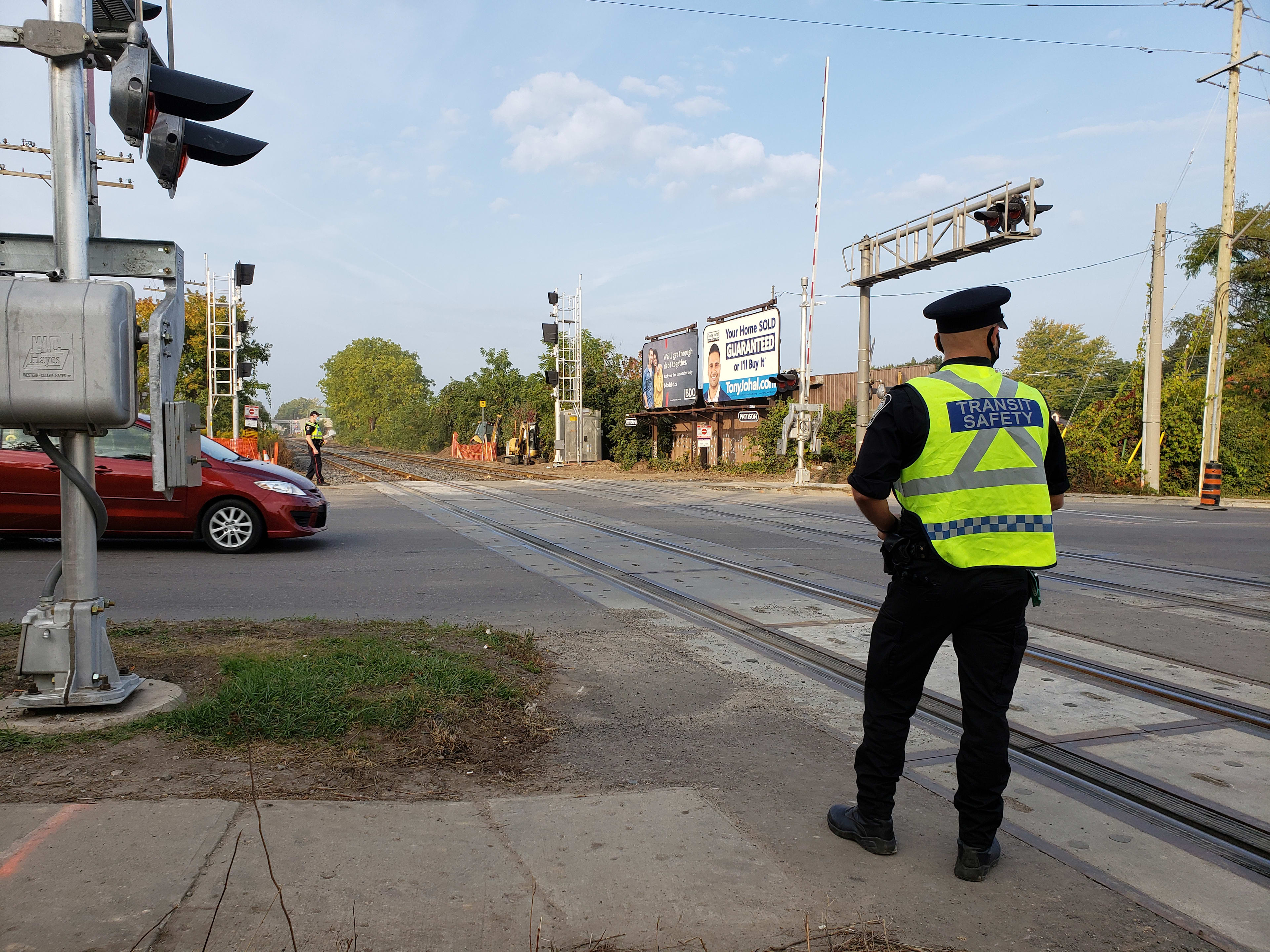 rail crossings GO train