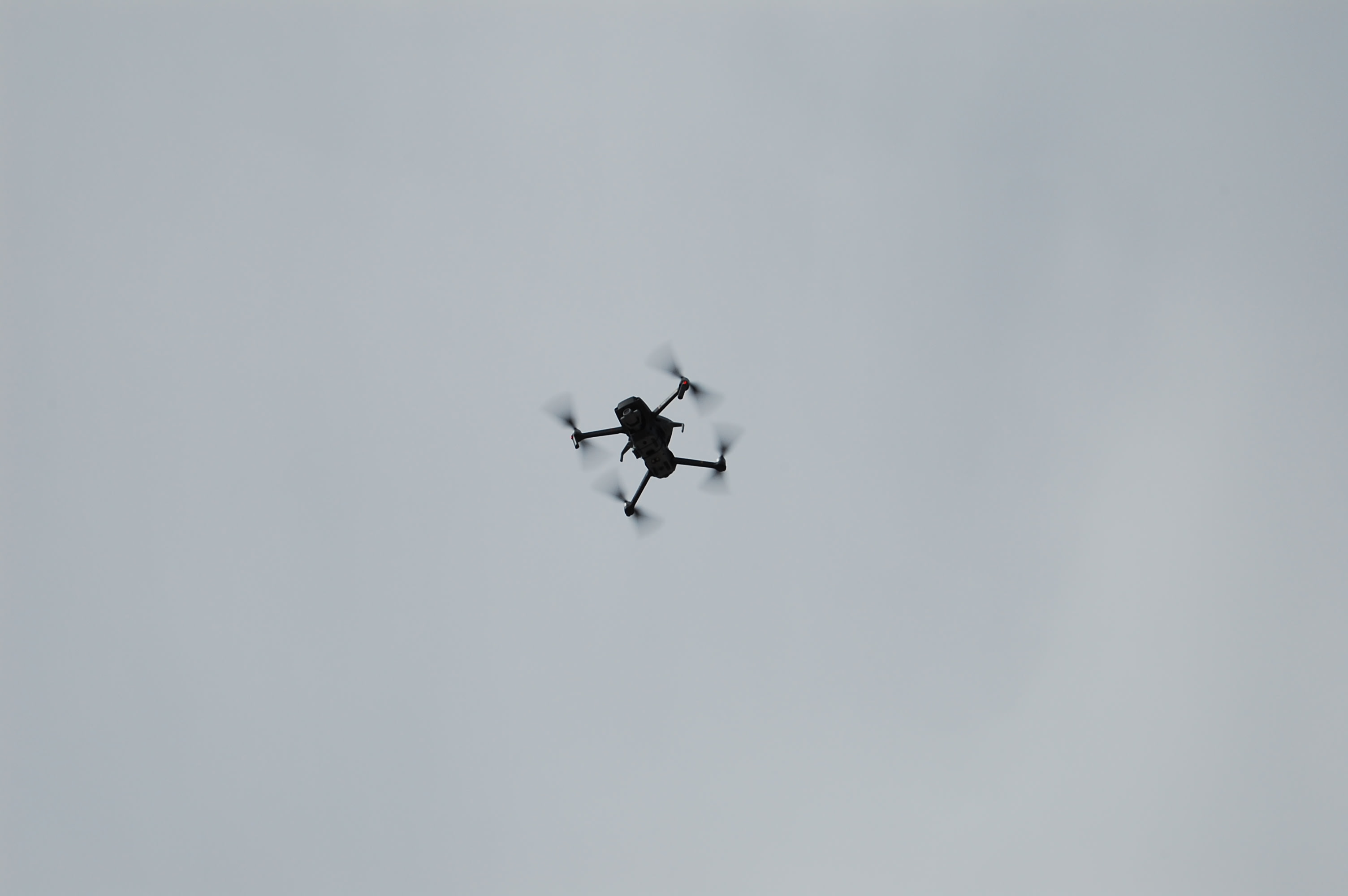 the drone in the sky.