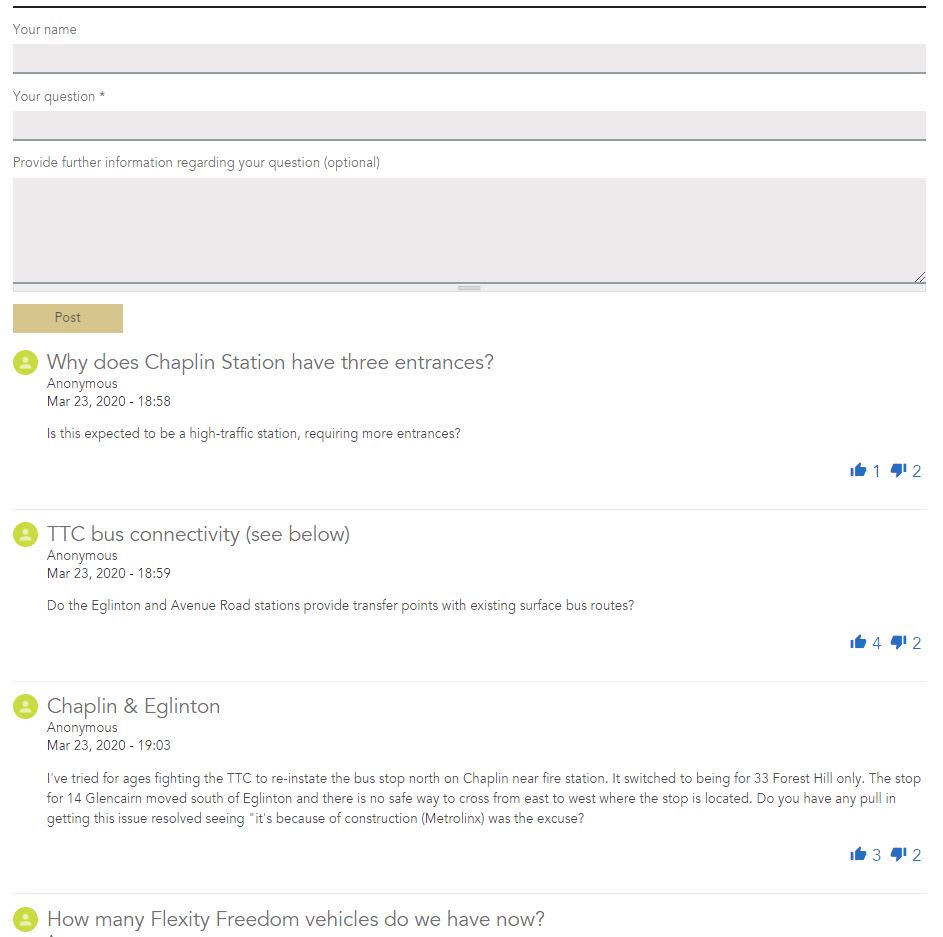 A screen-grab from the site shows samples of questions and answers.