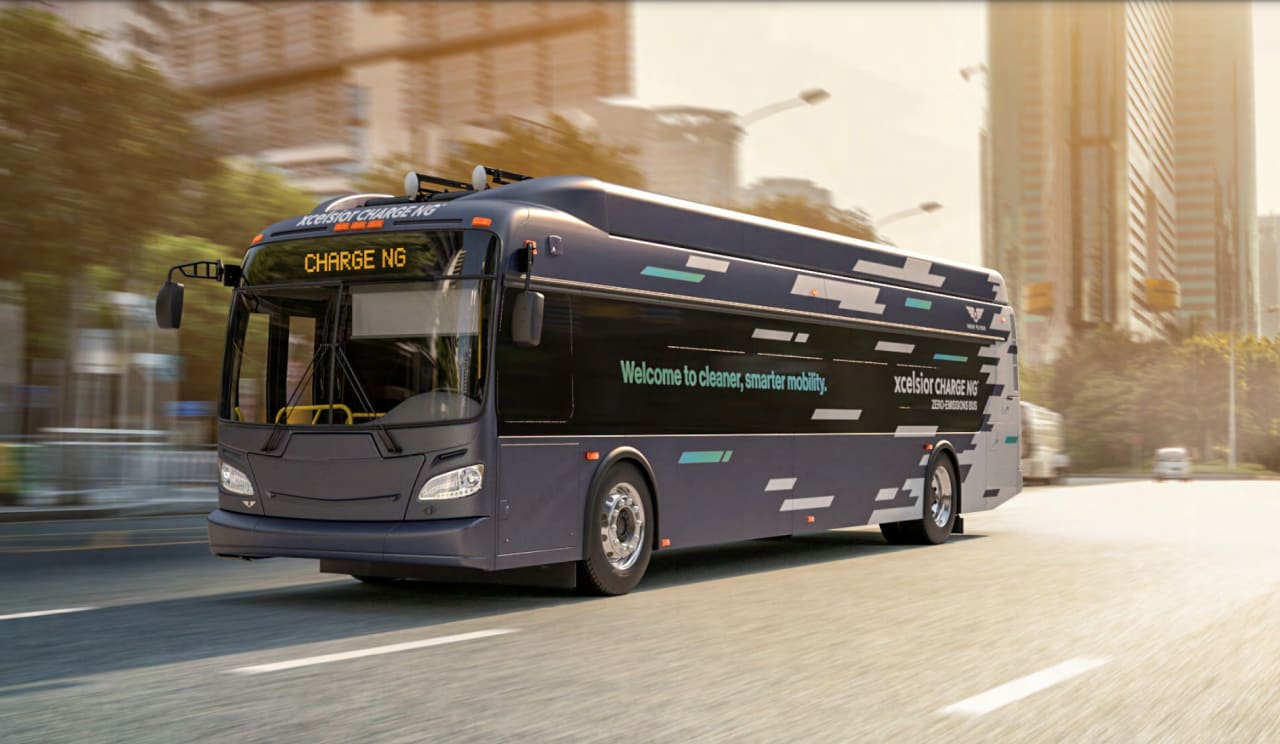 Concept image of an electric bus
