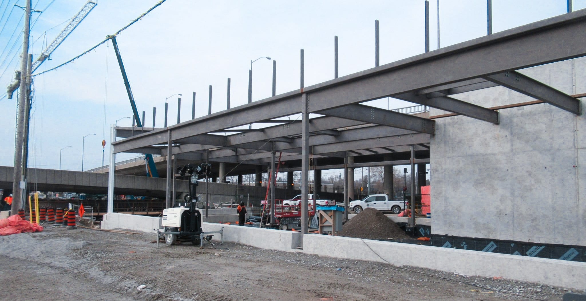 60 tones of structural steel that was recently finished â?? which will form the entrance for the...