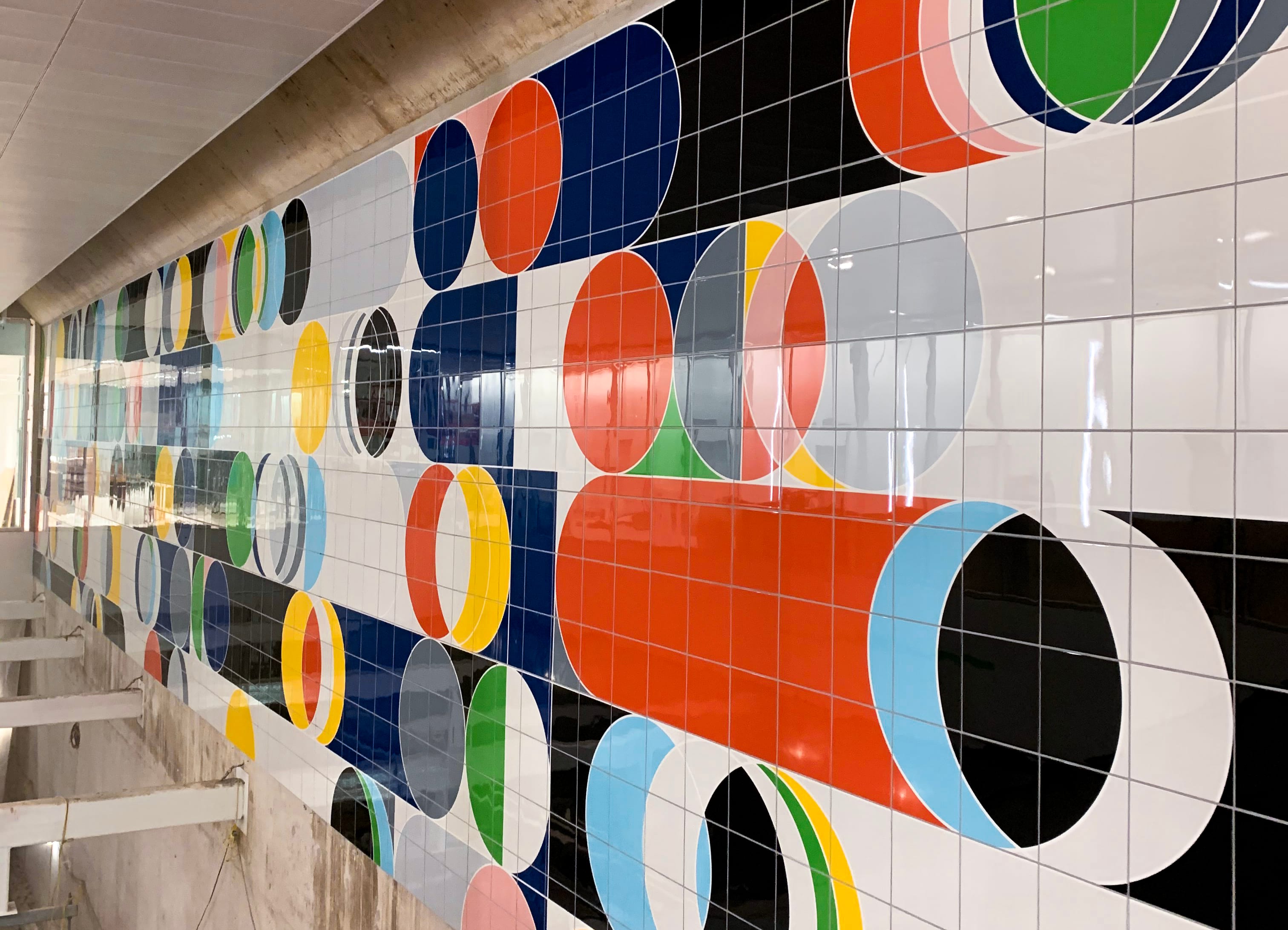 At Science Centre station, the artwork â??Total Lunar Eclipseâ?? by Sarah Morris has now been c...