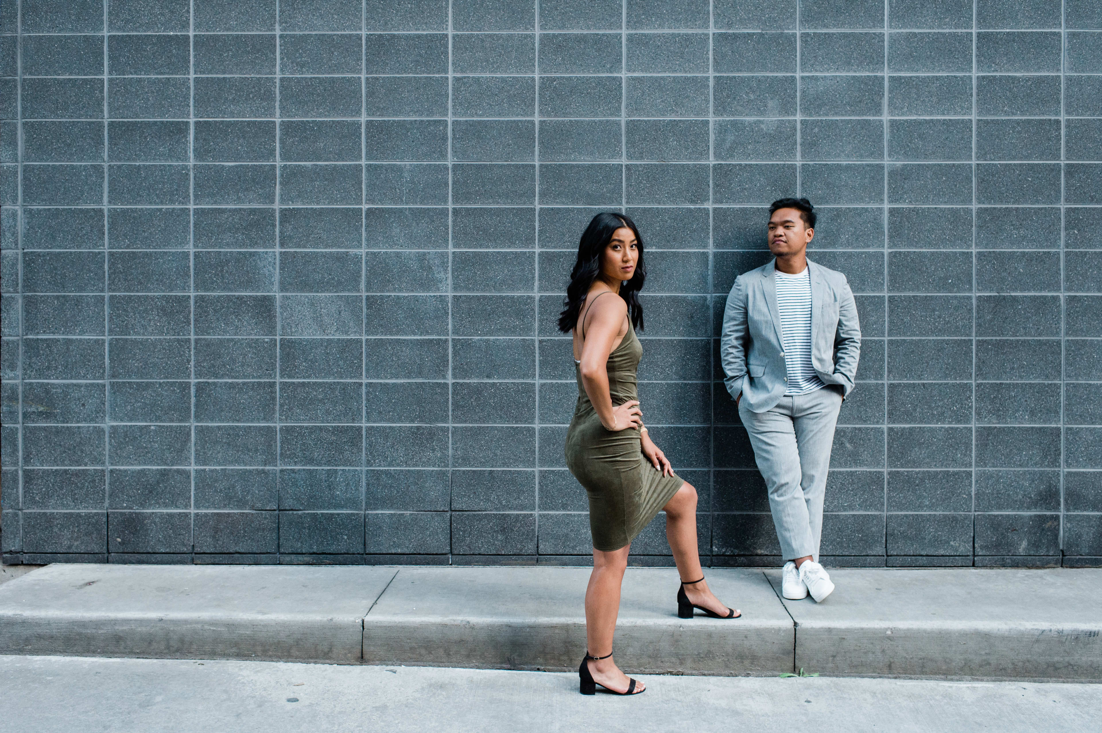 a portrait of the couple.
