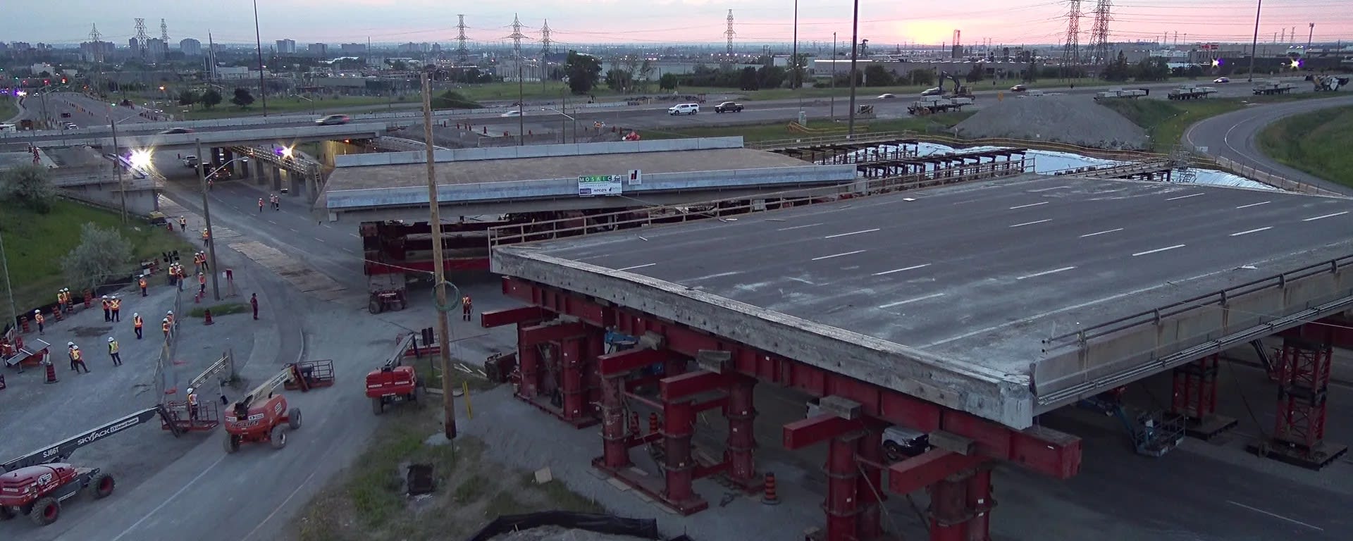 How crews replaced an entire Finch Ave bridge over the course of two weekends.