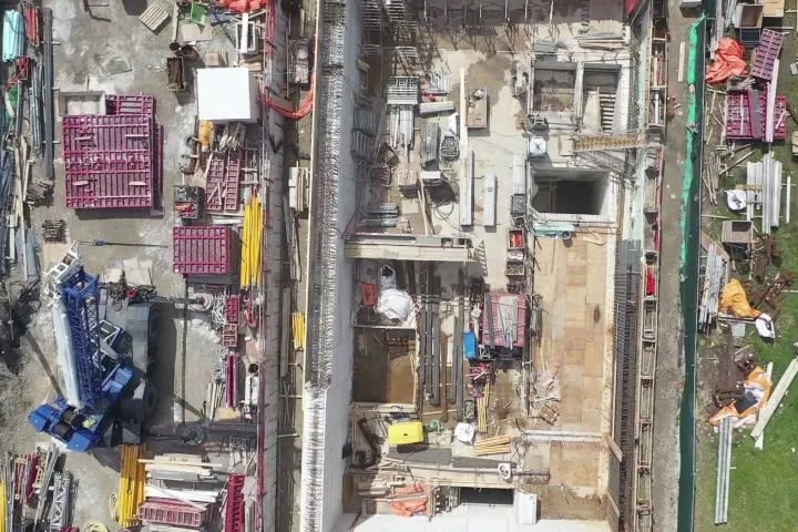 Drone footage takes you  into Crosstown’s Caledonia Station