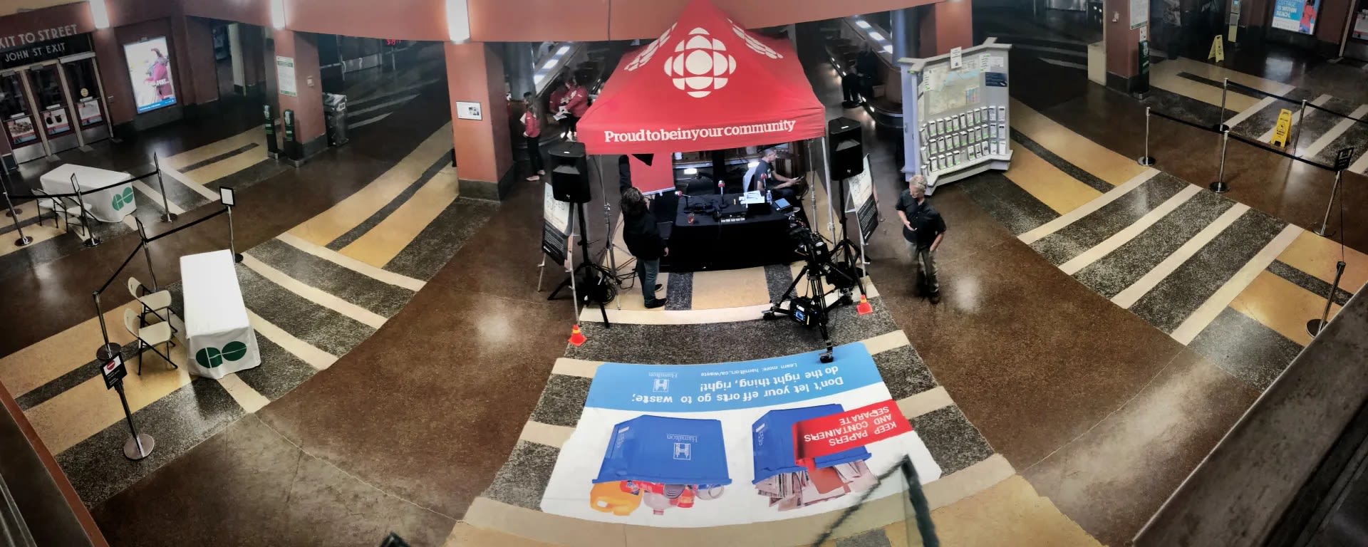 Host Matt Galloway brings his radio program to the Hamilton GO station for the "Priced Out" series.