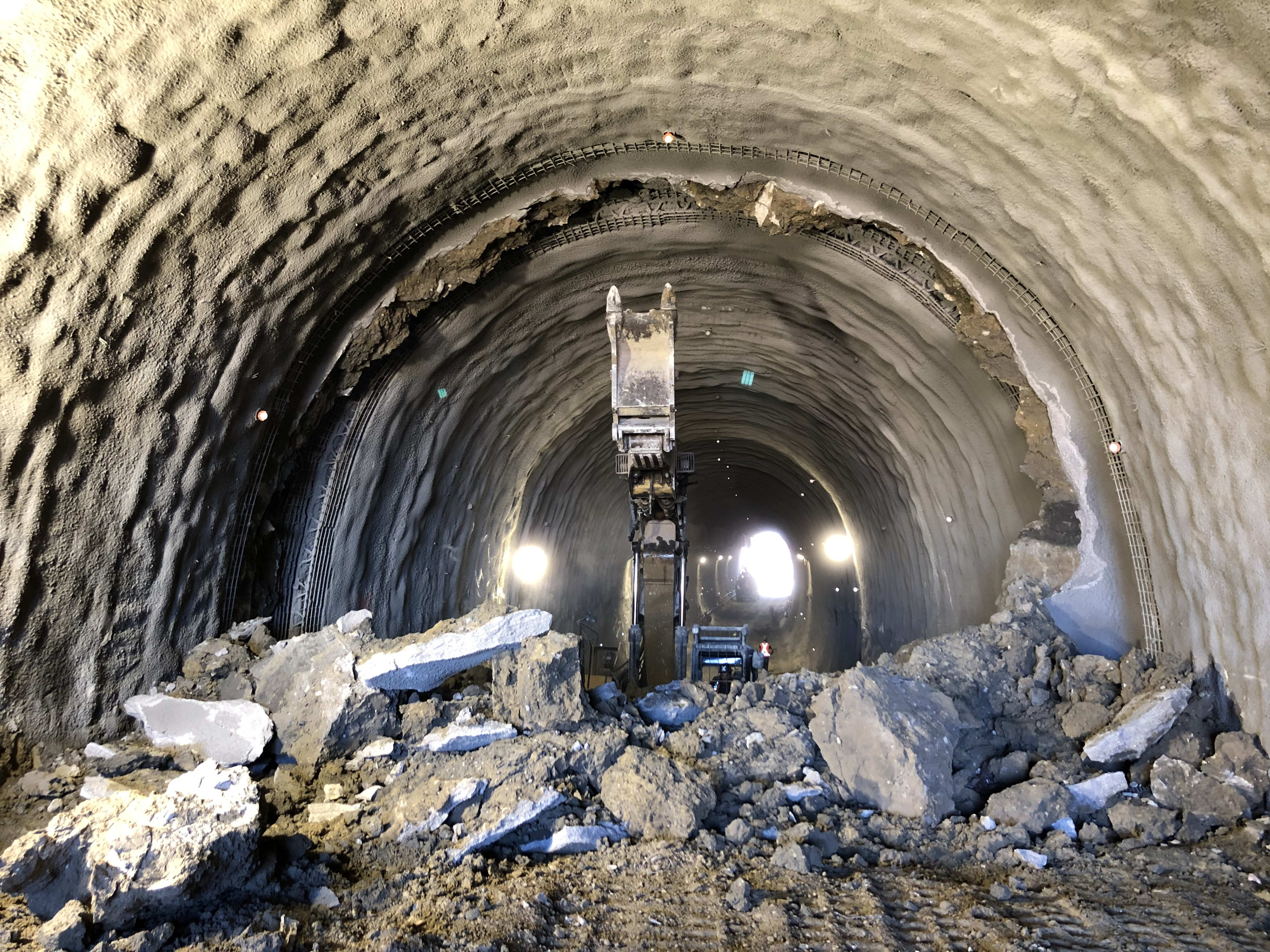 light at the end of a rocky tunnel.