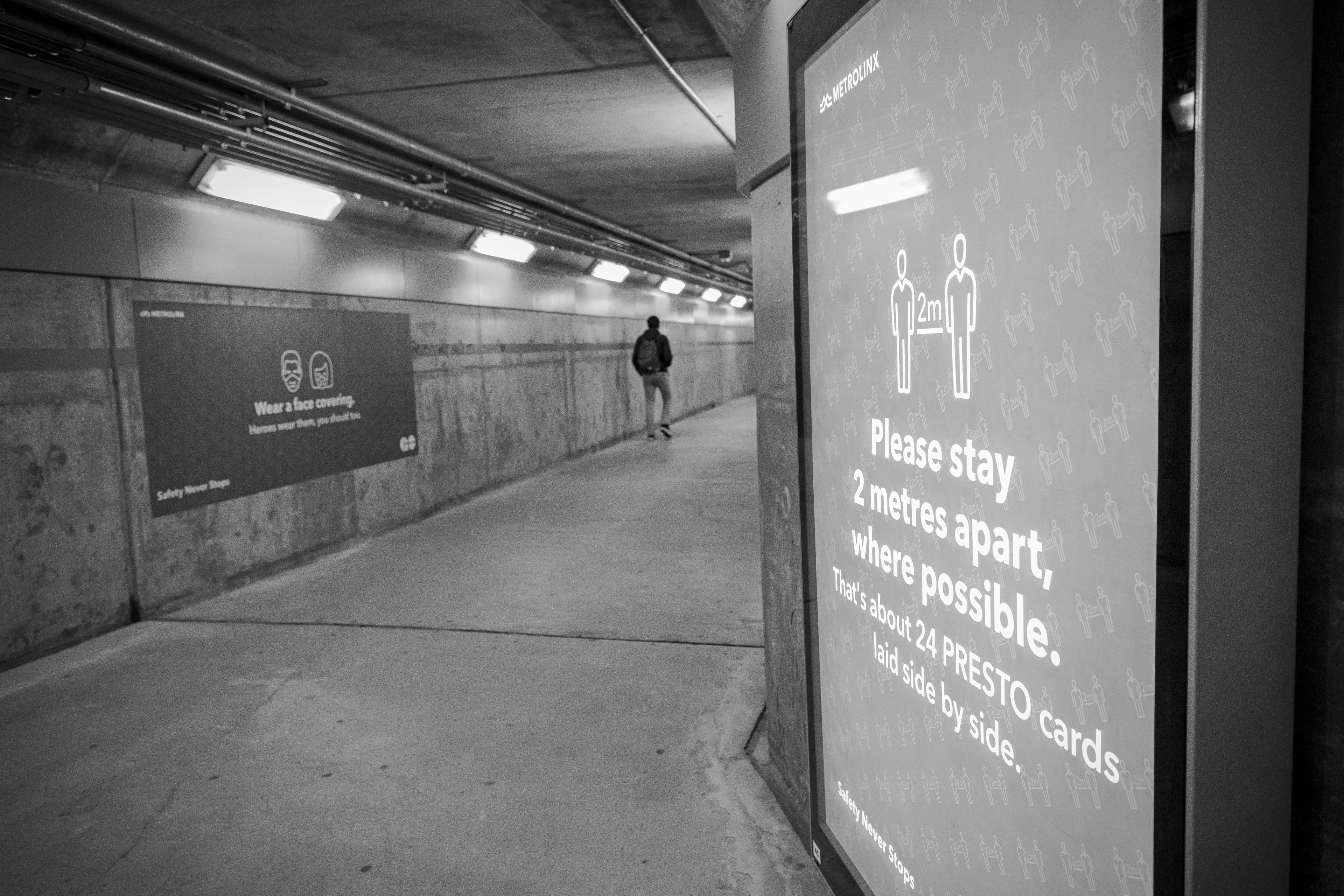 a pedestrian tunnel.