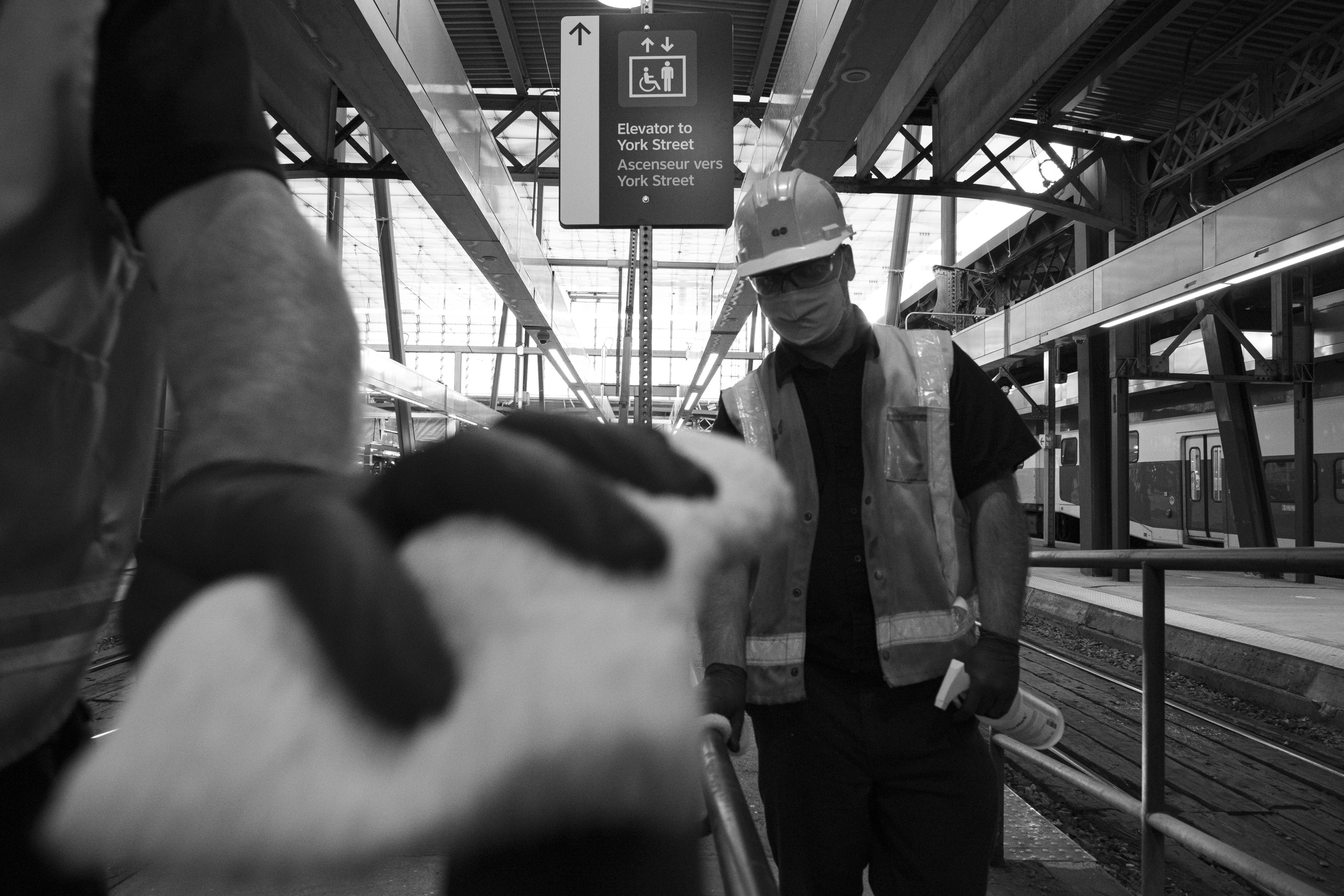 two men cleaning.