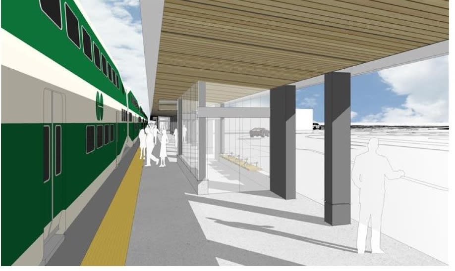 a rendering of a train platform.