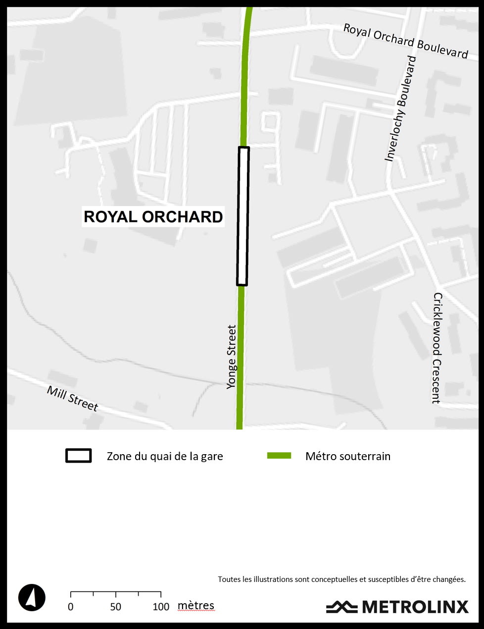 royal orchard station area map french