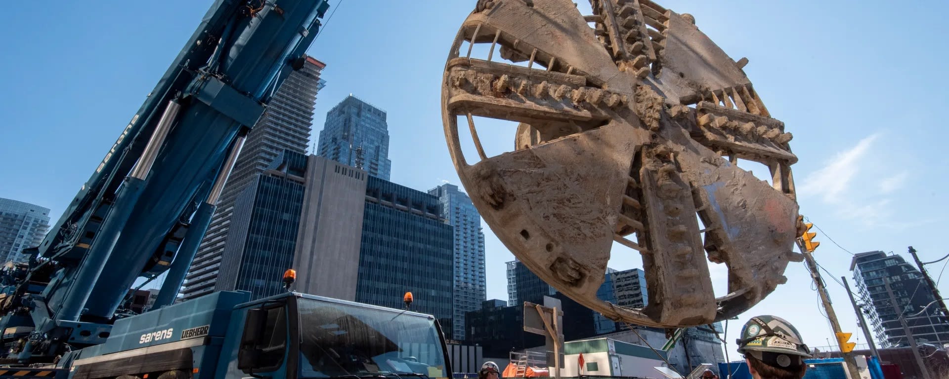 Eglinton Crosstown LRT tunnels were finished in 2016 - now digging machines are surfacing.