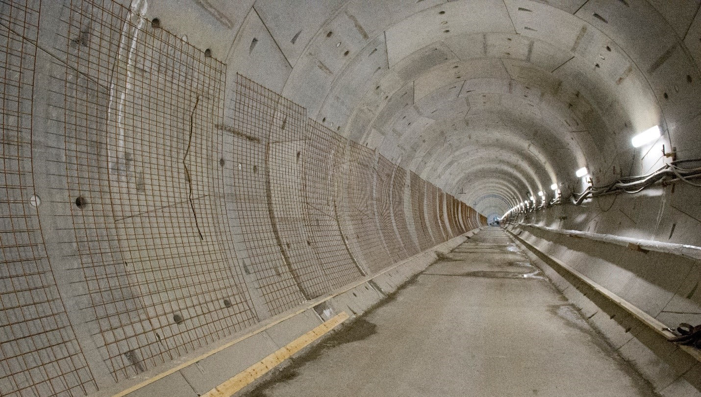 Image of a tunnel built for the Eglinton Crosstown LRT