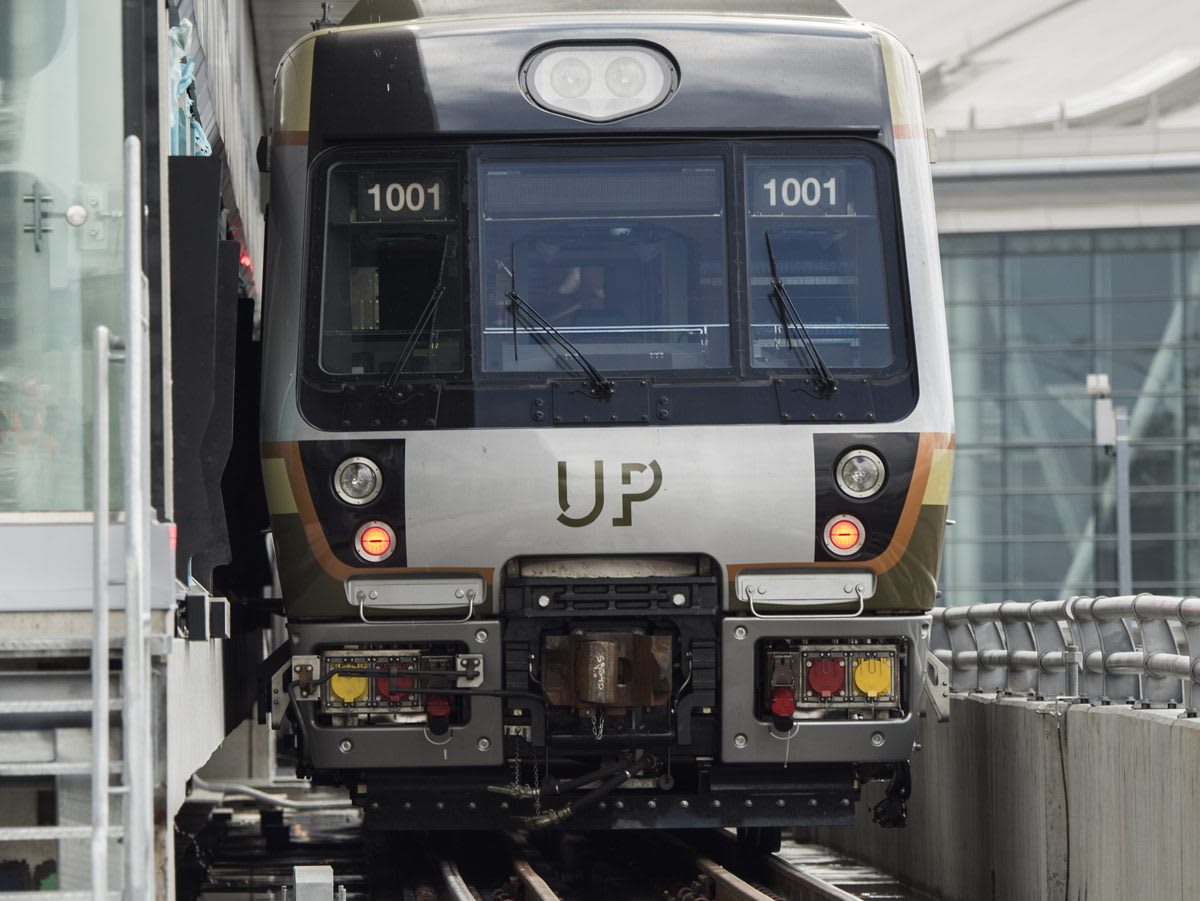 UP Express train at Pearson Airport