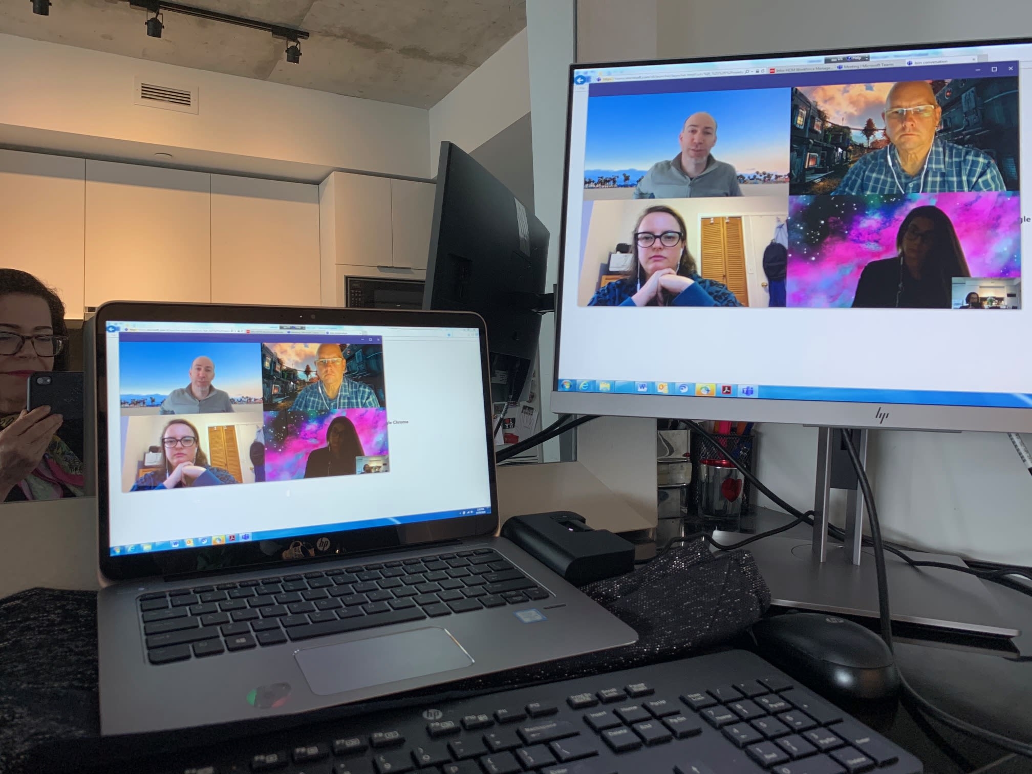 An image showing a virtual meeting.