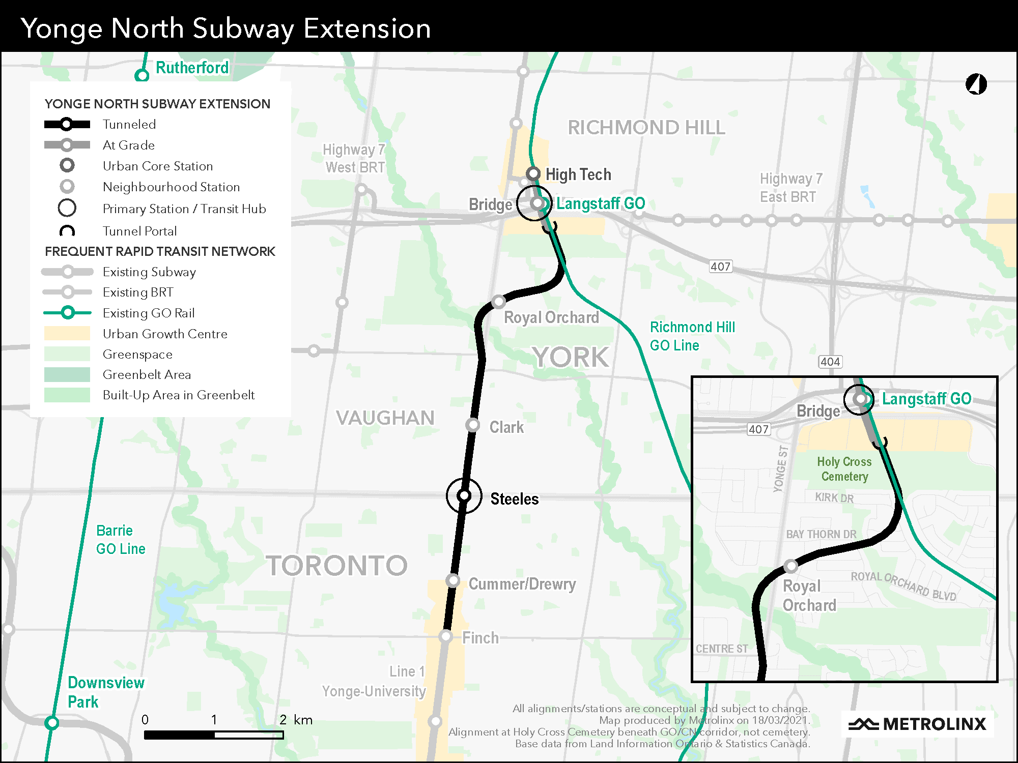 the route map.