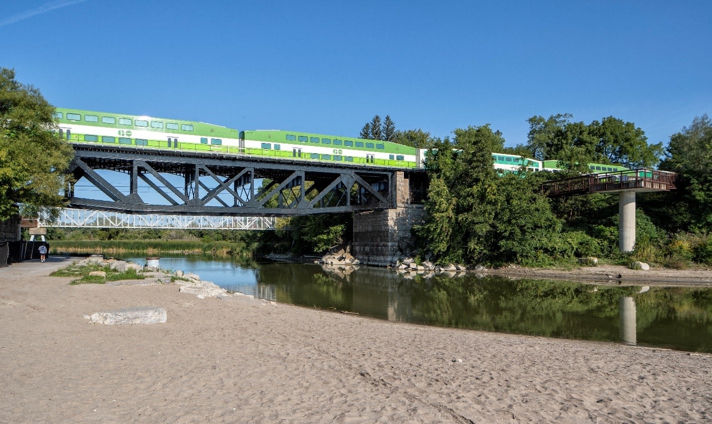 Rouge River bridge complete - Brian Main photo