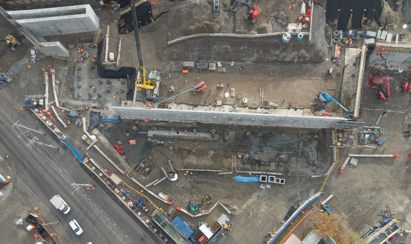 East Harbour aerial construction