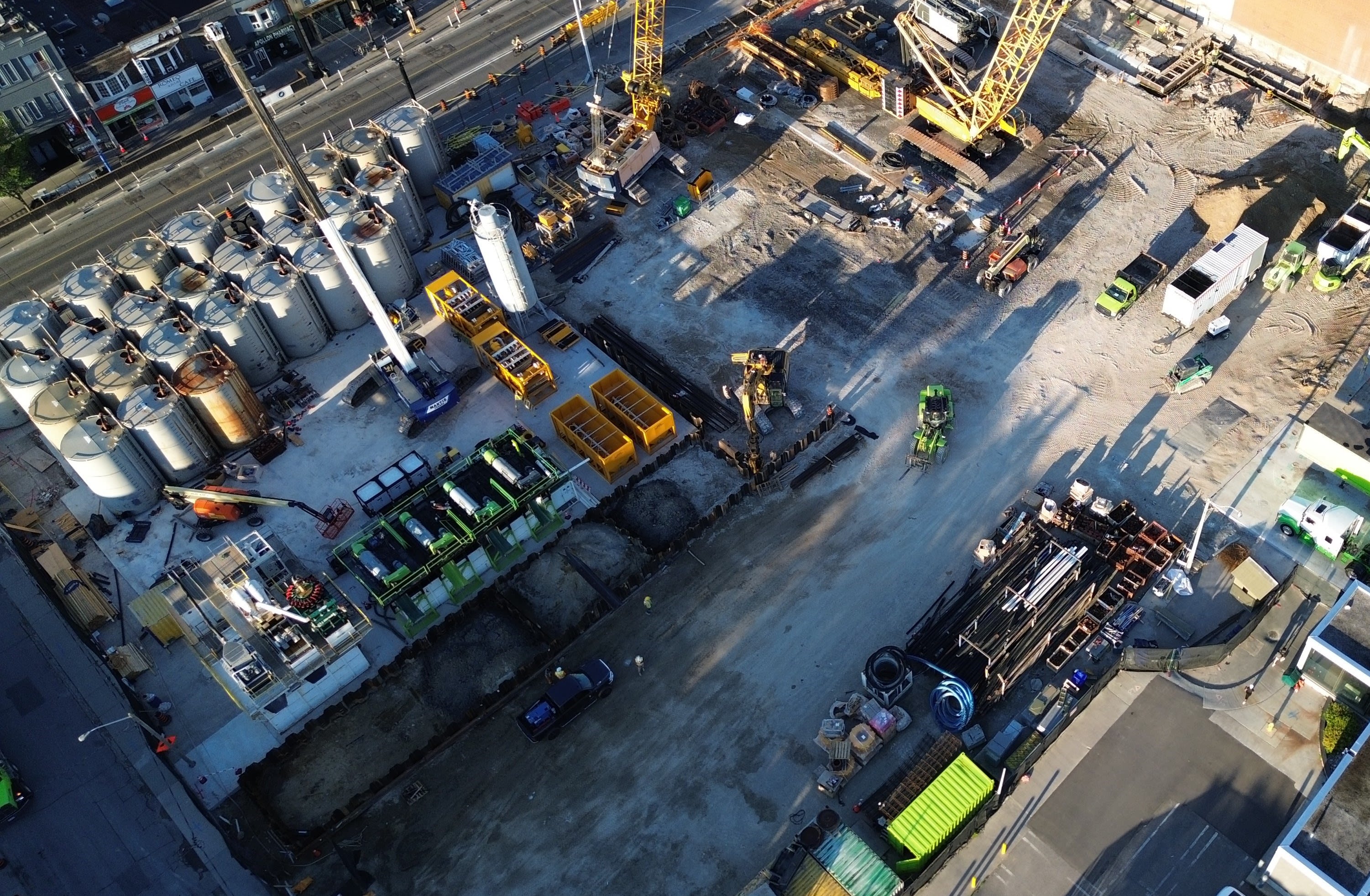 Prepping for major work to begin on the future Ontario Line connection to Pape Station.