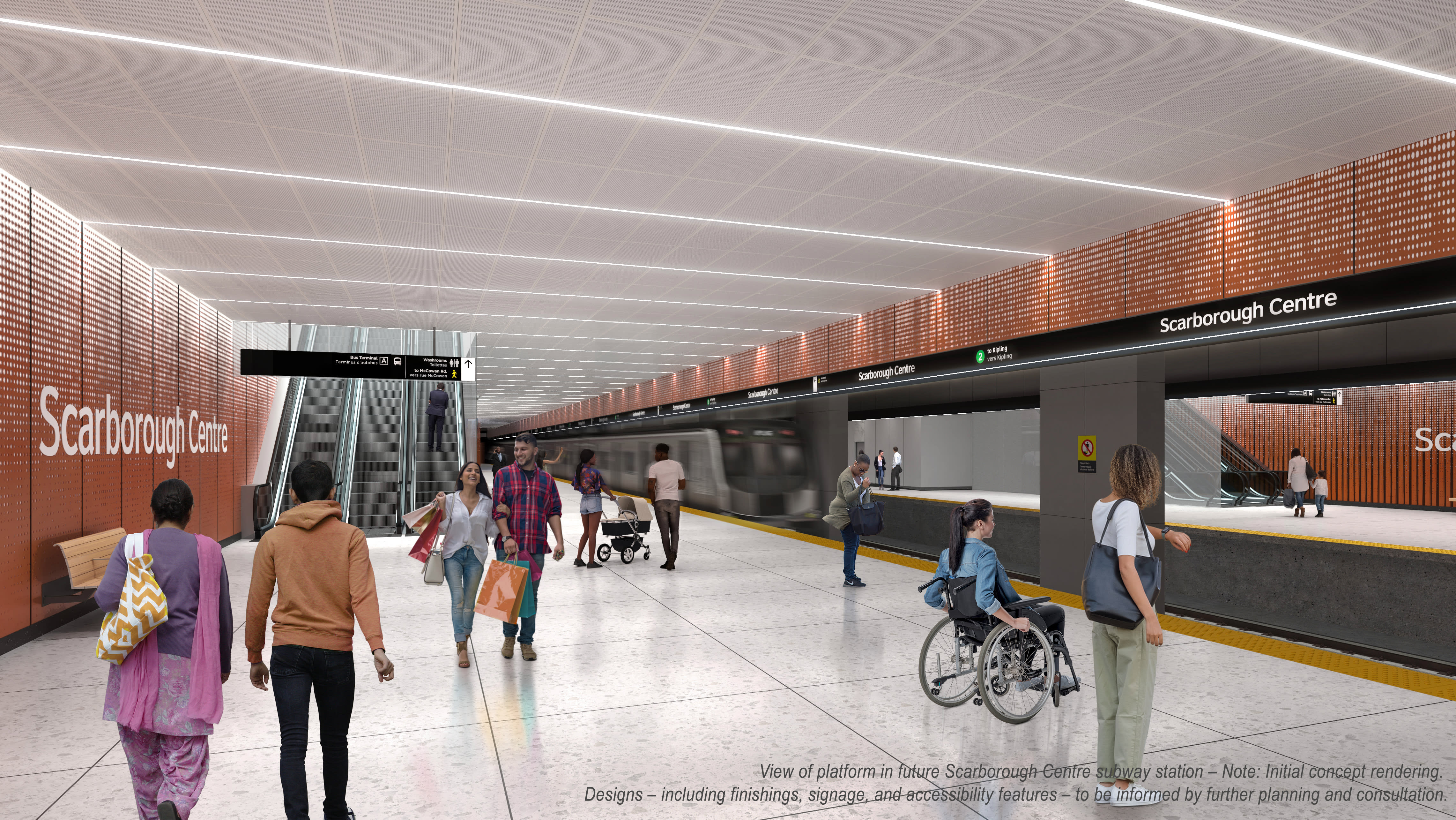 Scarborough Subway Extension station rendering