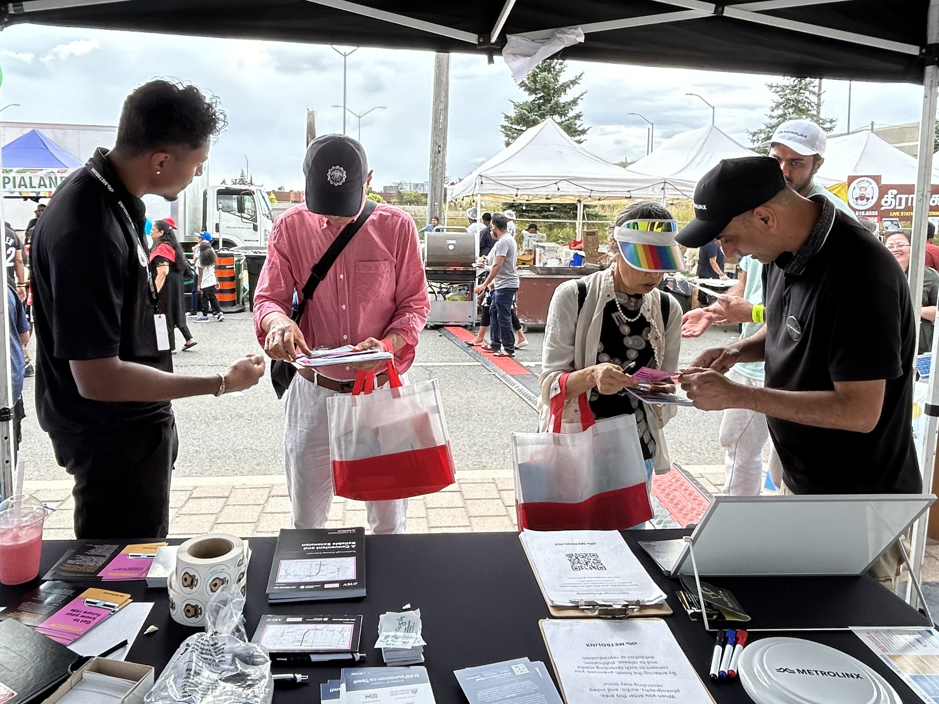 The Scarborough Subway Extension team in action at open houses and community events