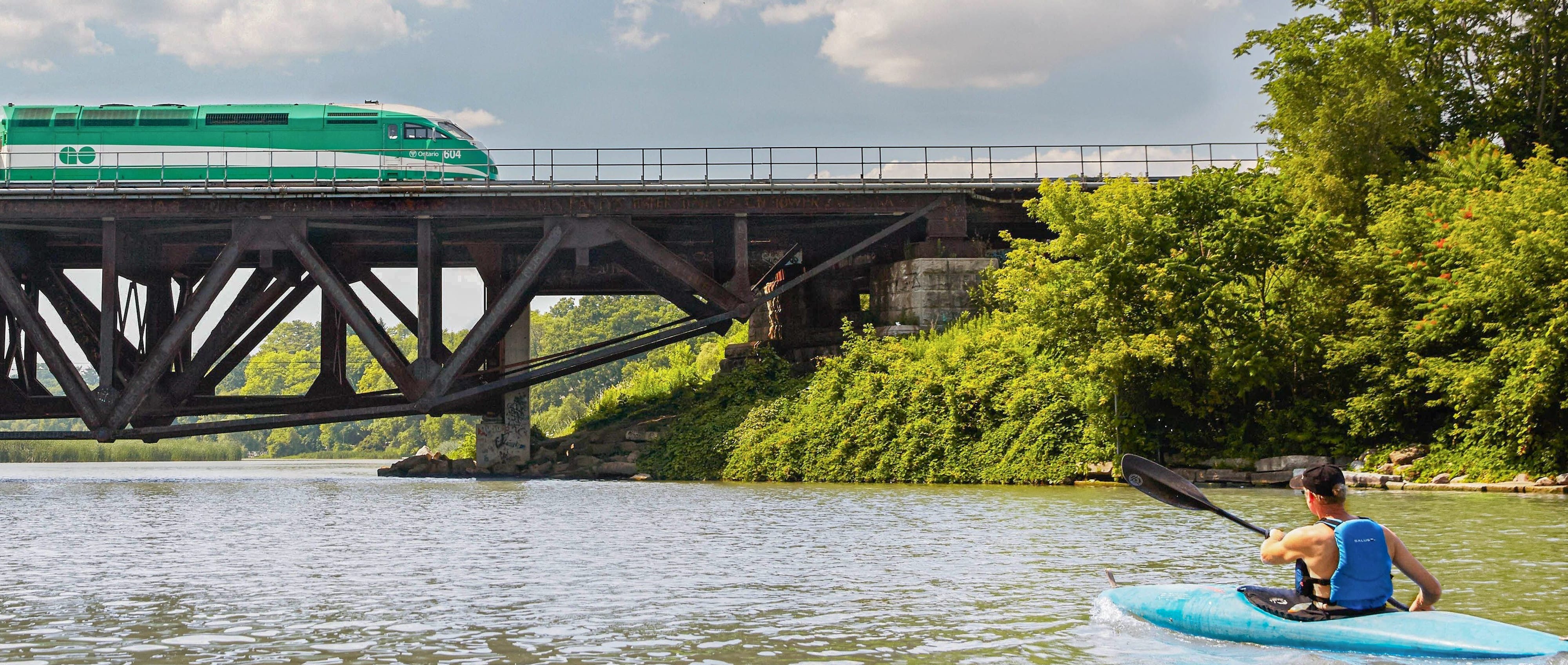 go train kayak banner