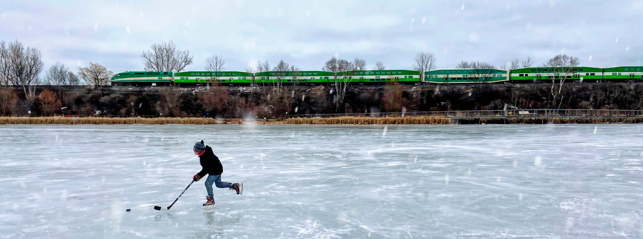 Discover GO Train Winter Banner