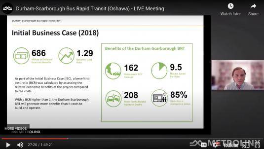 screenshot of a past live meeting
