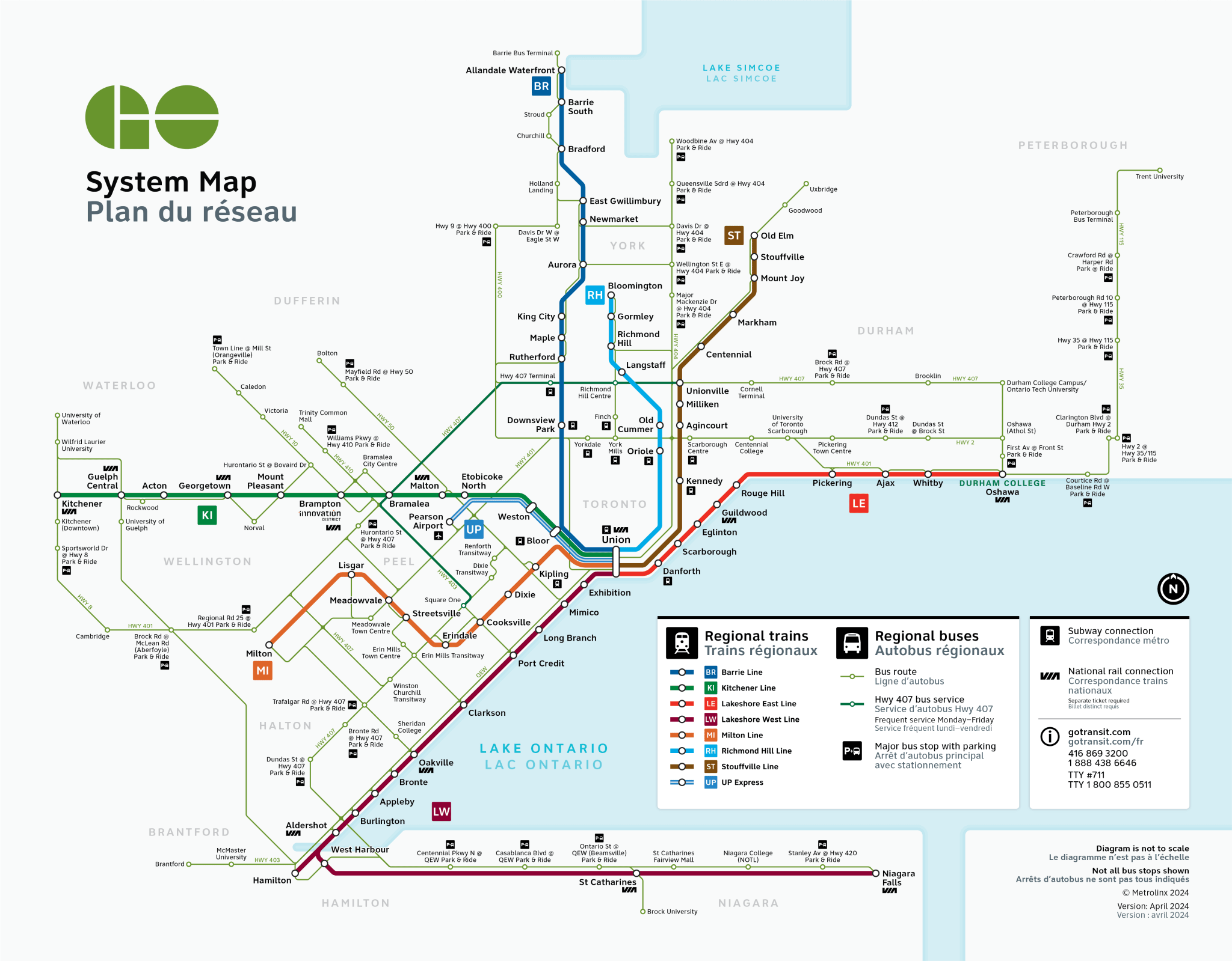 GO Transit - System Map