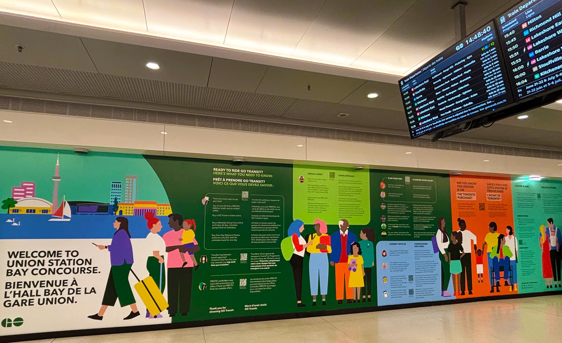 Information Hub at Union Station Bay Concourse