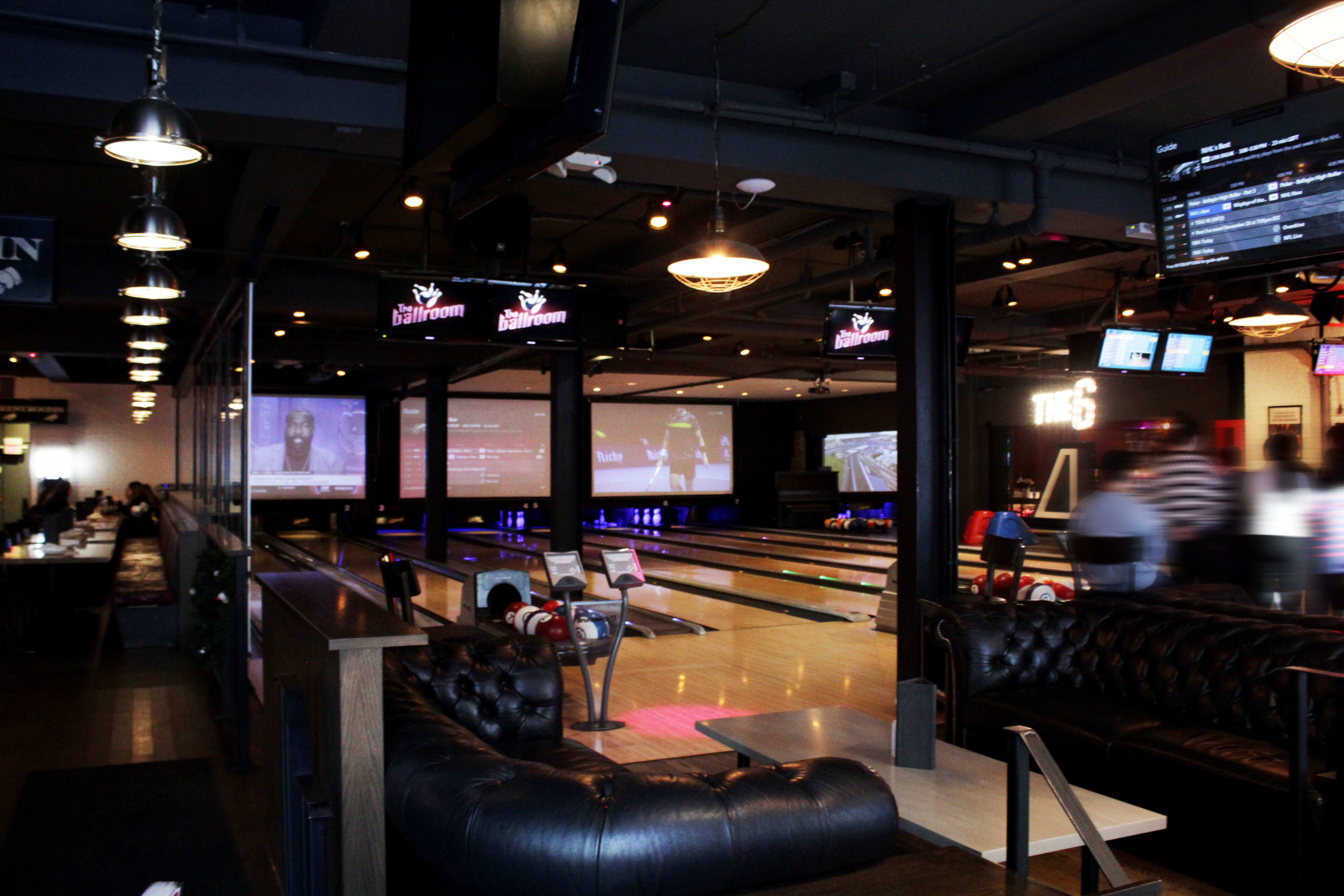 The Ballroom bowling lanes in downtown Toronto