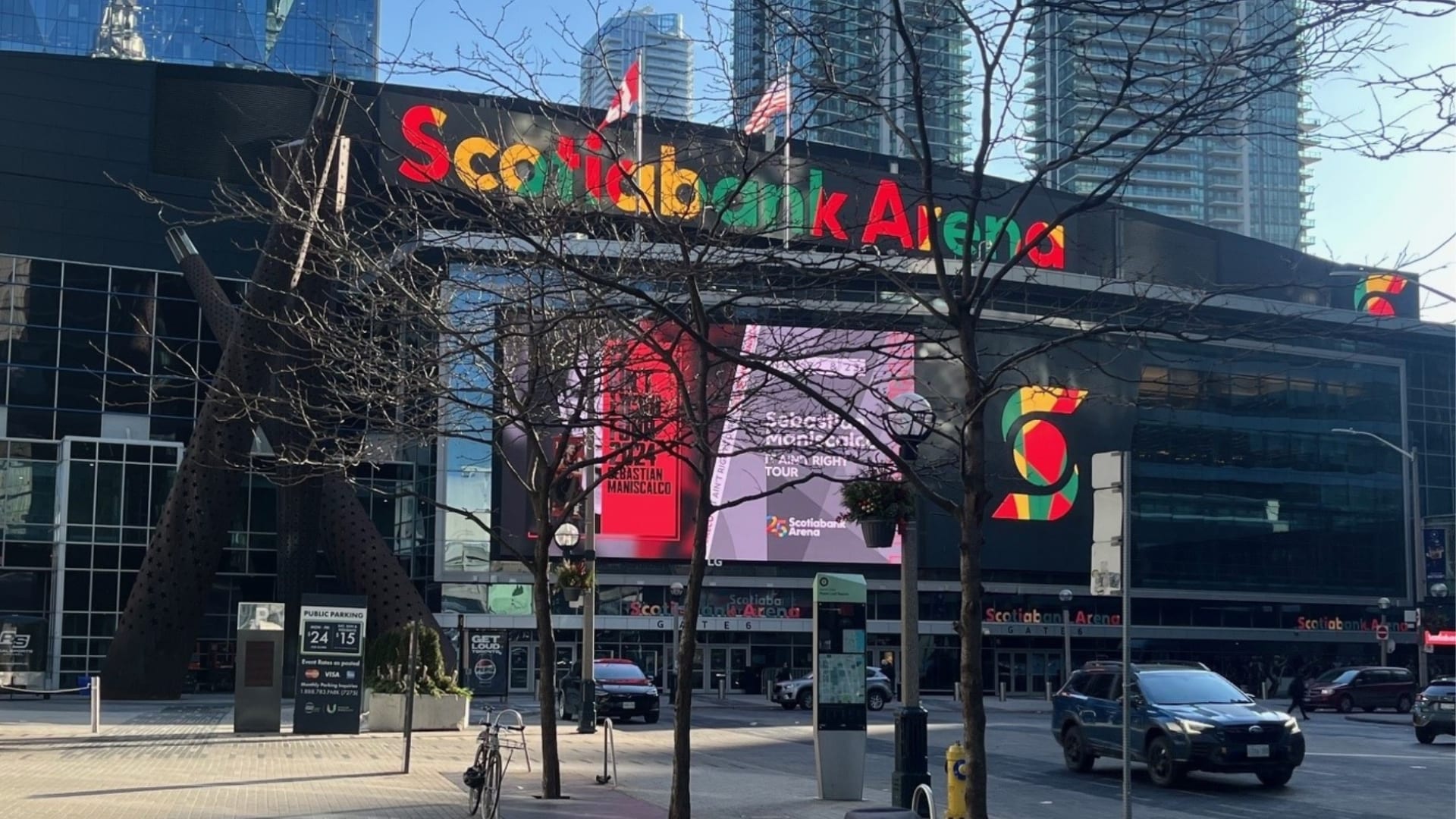 Gate 6 entrance outside of the Scotiabank Arena