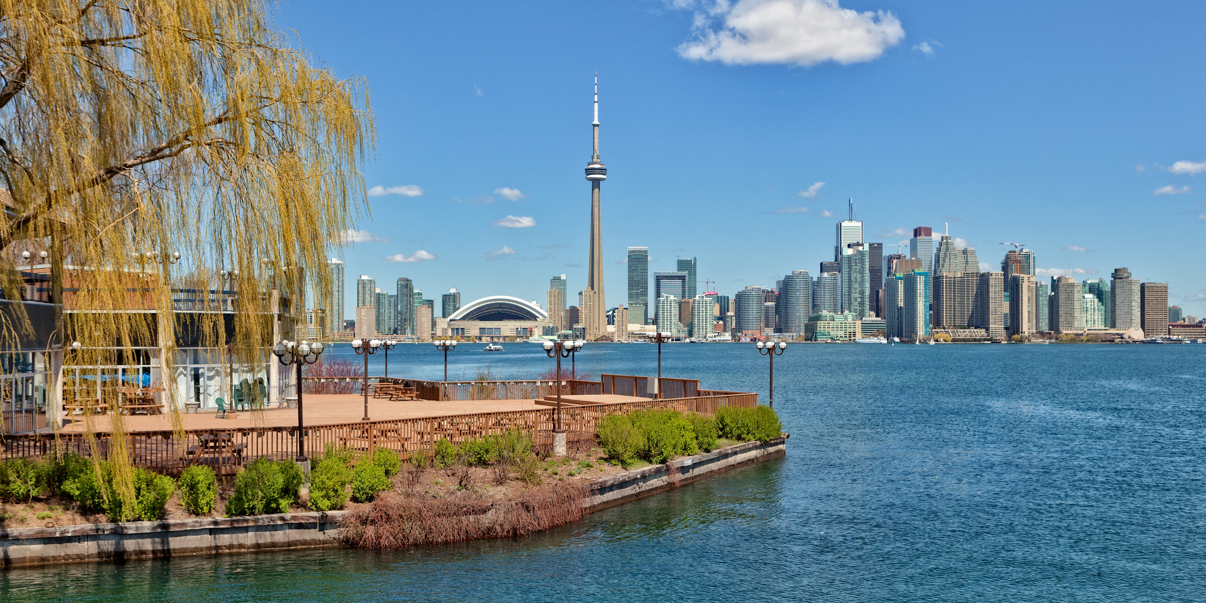 View of the Toronto skyline from the Toronto Islands