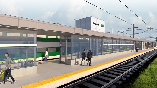 Unionville GO platform rendering