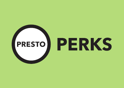Graphic representing PRESTO Perks