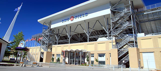 Outside entrance to BMO Field in Toronto, Ontario