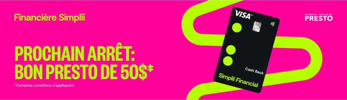 Prochain arrêt: Bon PRESTO de 50$