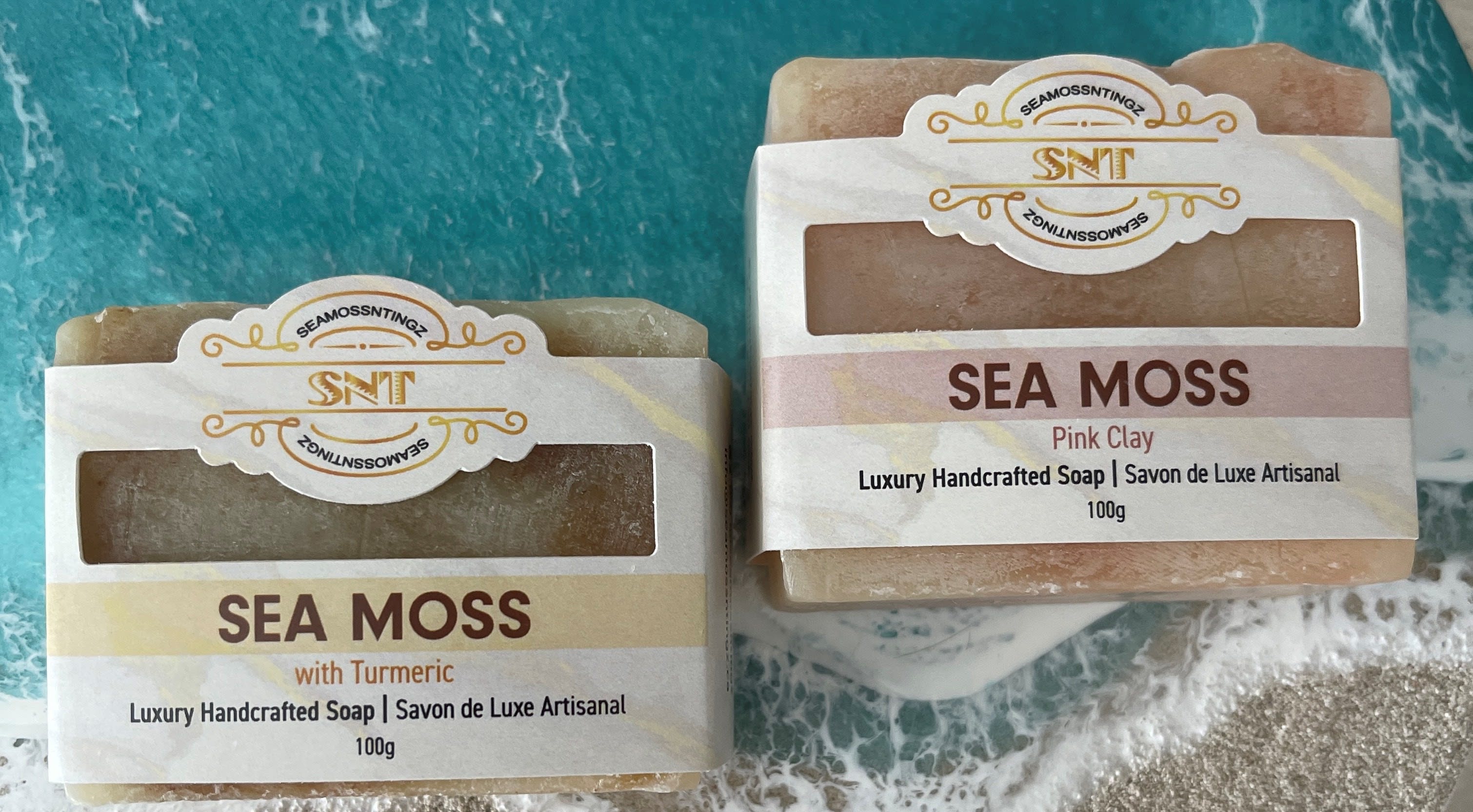 Luxury handcrafted soap from Sea Moss N Tingz