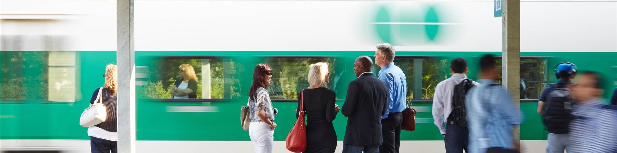 Boarding a GO Train