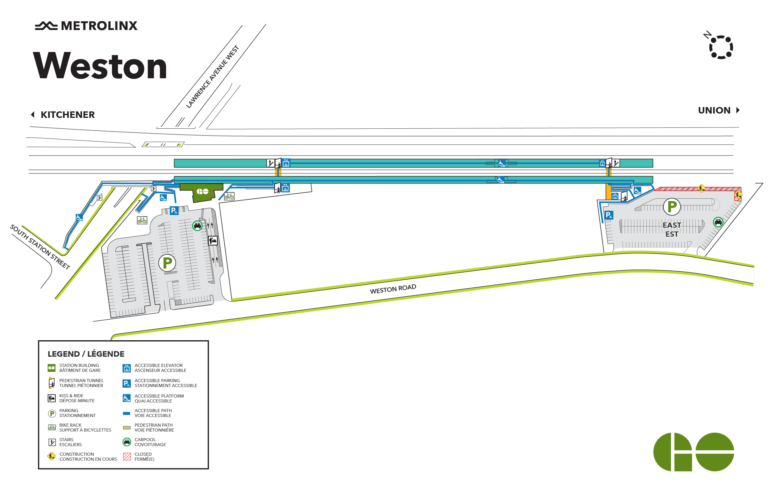 Weston Construction Map January 2023