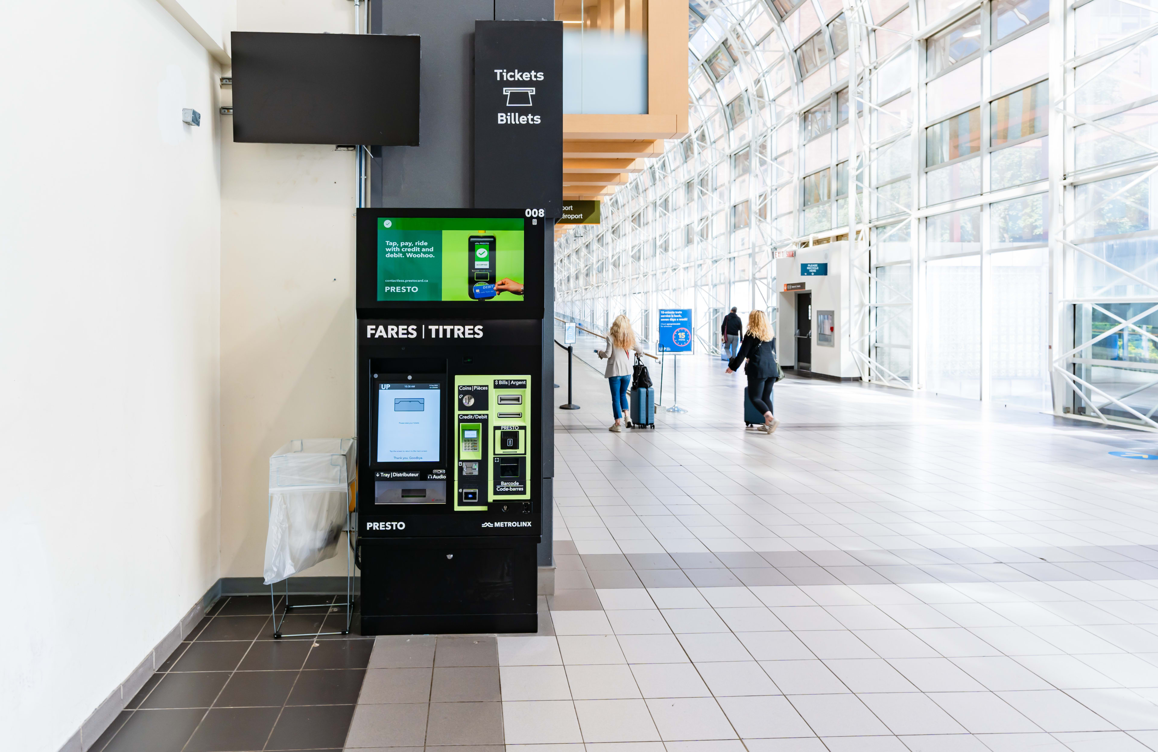 Photo of the one of the new Ticket Vending Machines