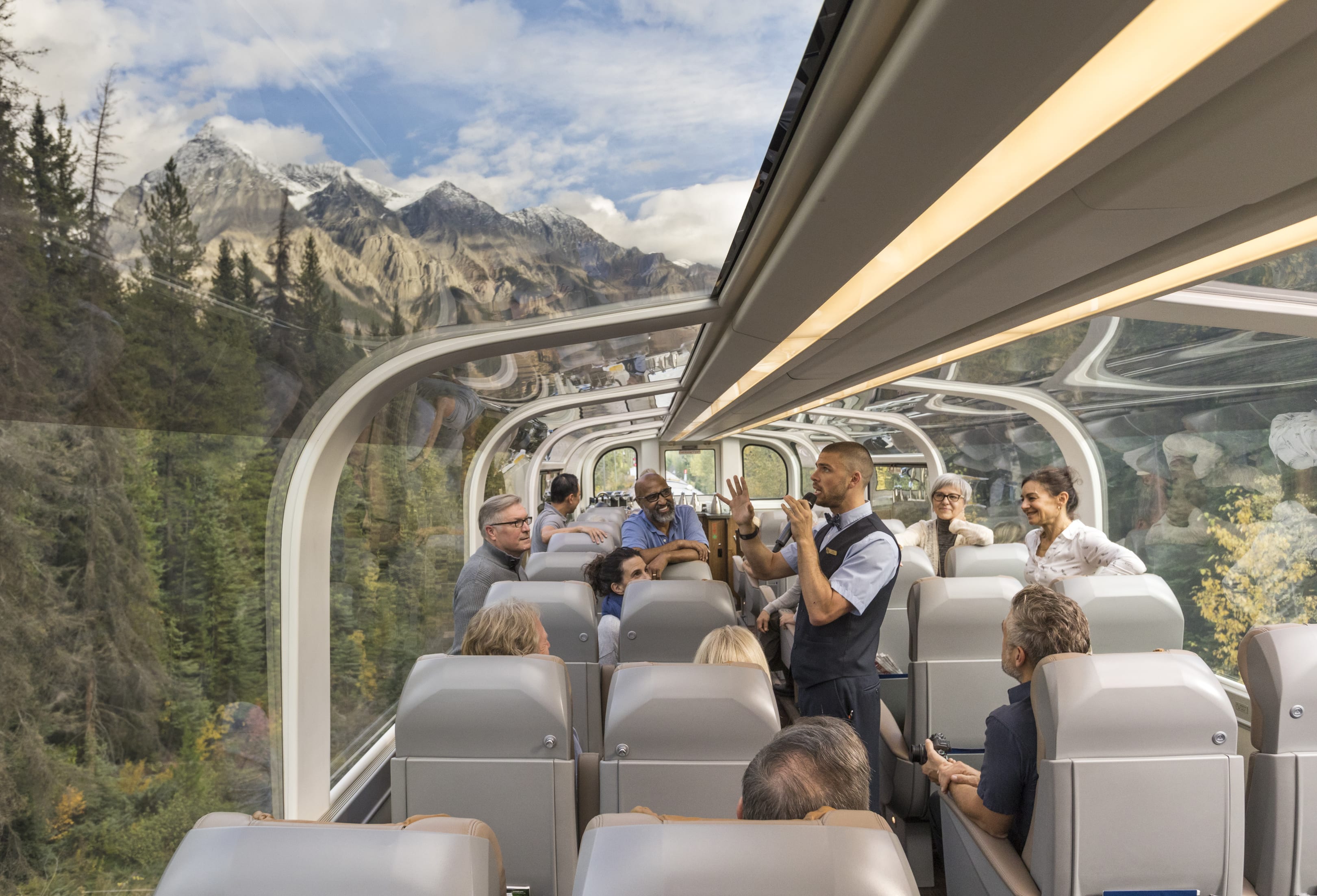 The Rocky Mountaineer is one of Canada’s most spectacular train rides.