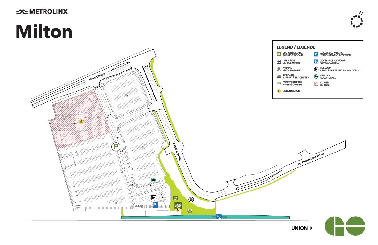 Milton GO Lot A parking lot resurfacing