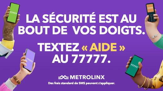 Les clients peuvent envoyer le mot « AIDE » par SMS au 77777.