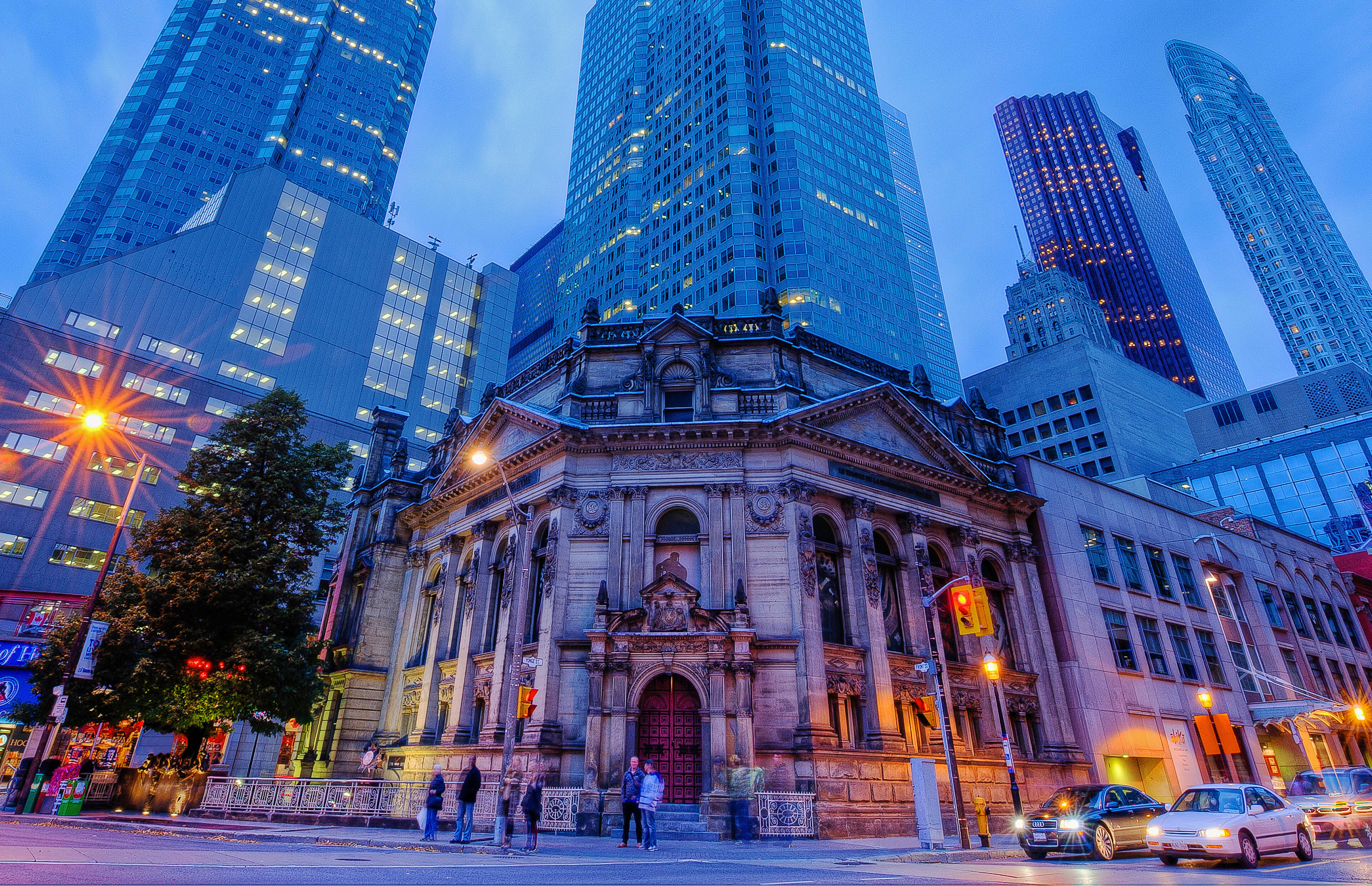 Exterior shot of the Hockey Hall of Fame in Toronto