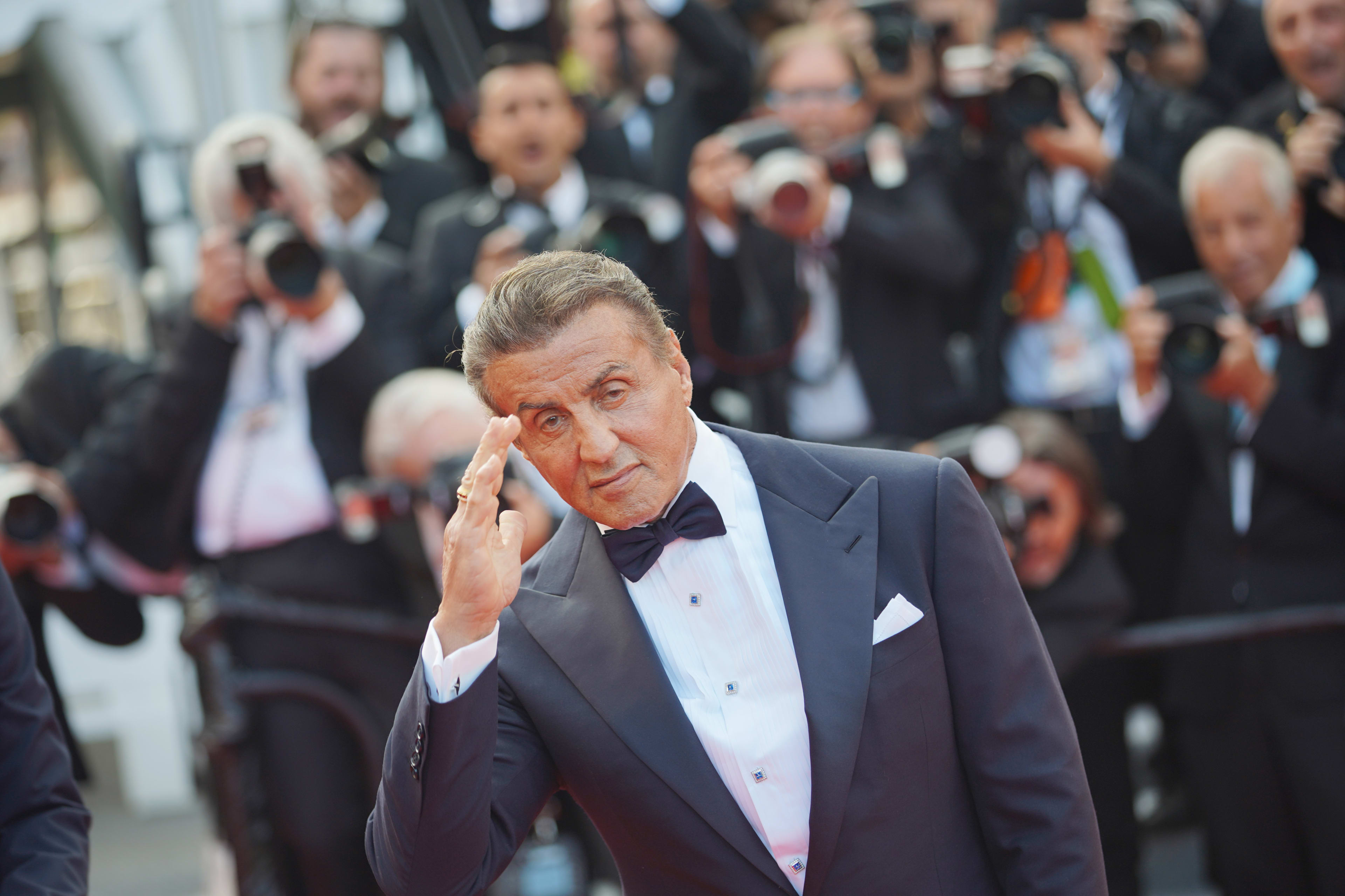 Sylvester Stallone at red carpet at Toronto International Film Festival