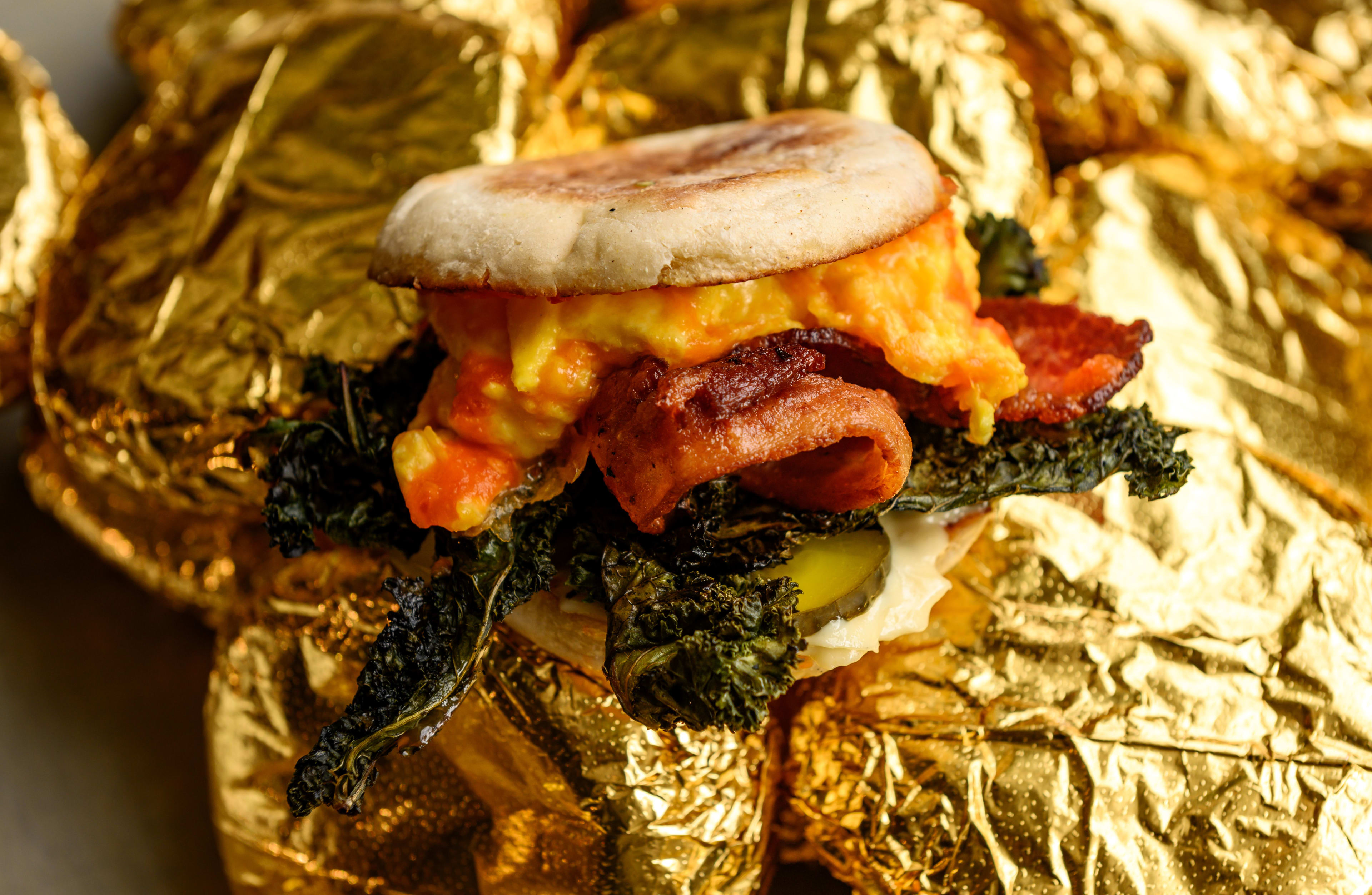 Breakfast sandwich from Gold Standard in Toronto